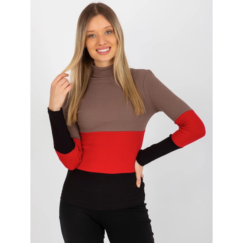 Dámská halenka RV BZ 8465 1.93P hnědá - FPrice