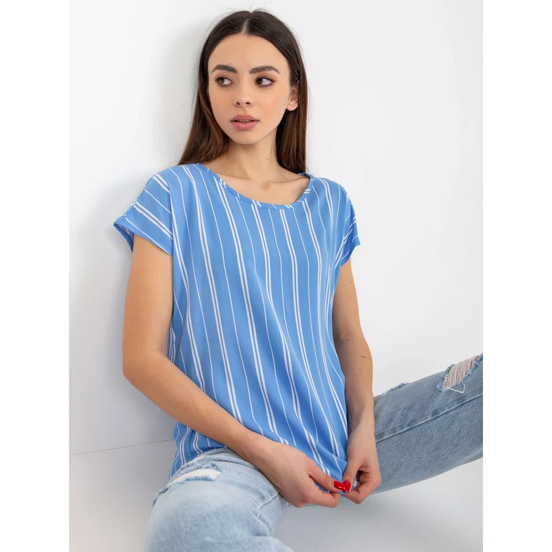 Dámská halenka D73771R10978Q modrá - FPrice