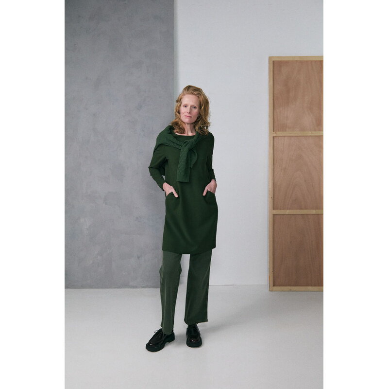 Zilch 52RRS40.344 Dámské šaty 001354 - Dark Green tmavě zelené 108891165