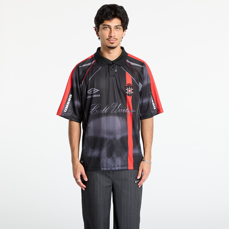 Tričko Umbro 01 03 Polo Black/ Red L