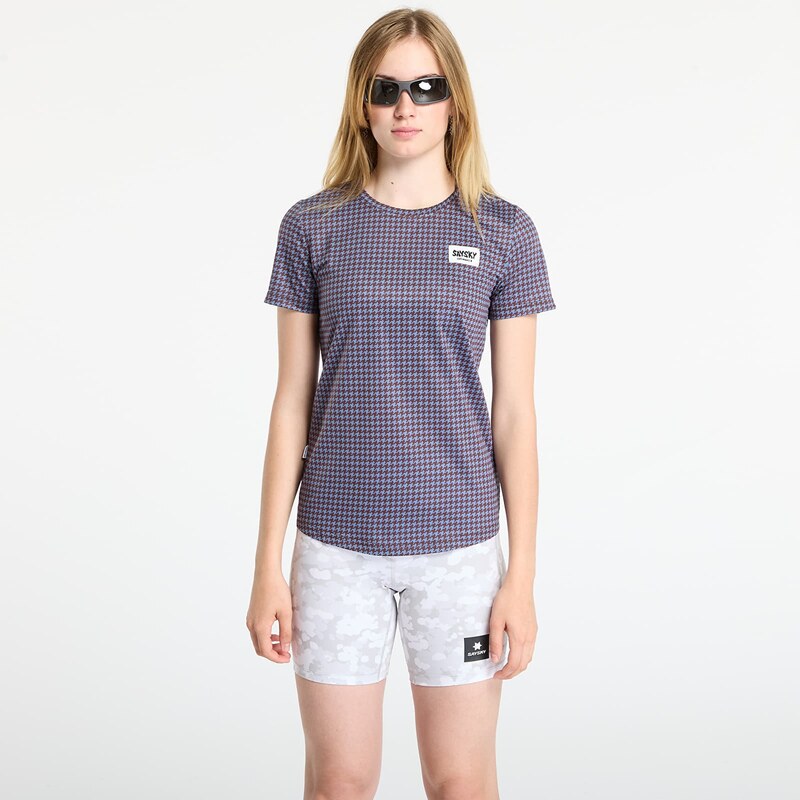 Tričko SAYSKY W Houndstooth Combat T-Shirt Blue Aop L 108892167