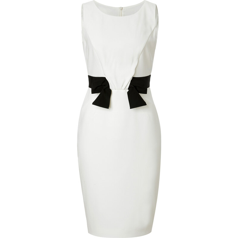 Paule Ka Sheath Dress with Bow Sash