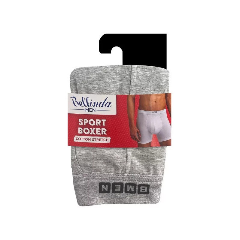Pánské boxerky SPORT BOXER Světle šedé - BELLINDA