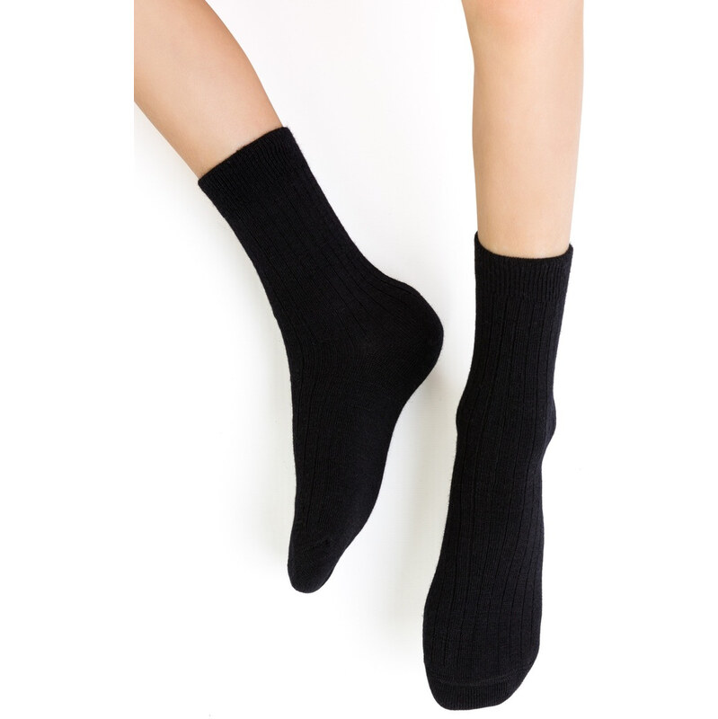 Steven Dětské ponožky MERINO WOOL žebrované 130