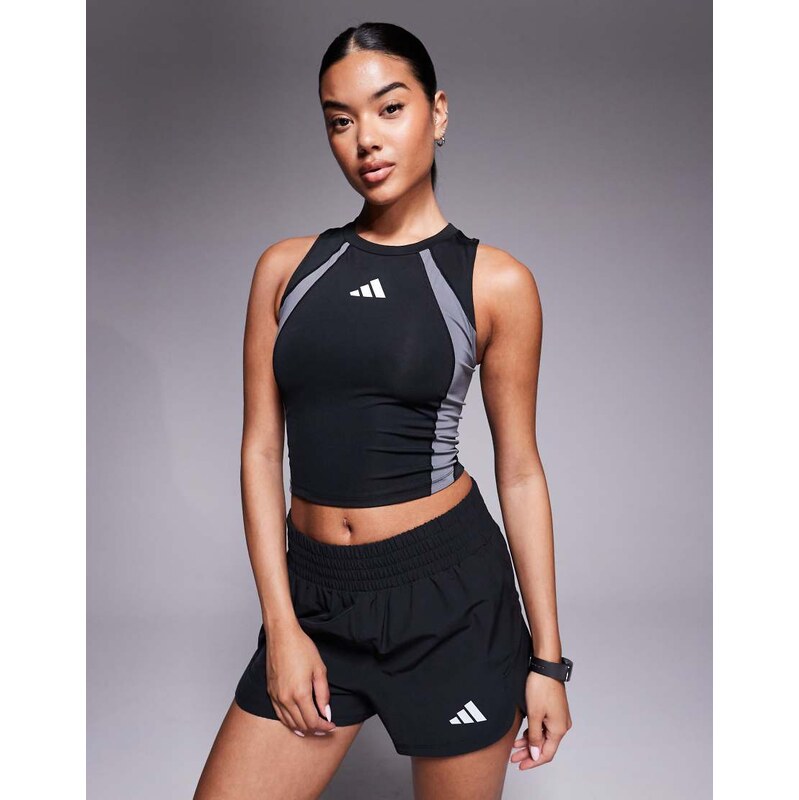adidas performance adidas Training Tech Fit tank top in black 108892776
