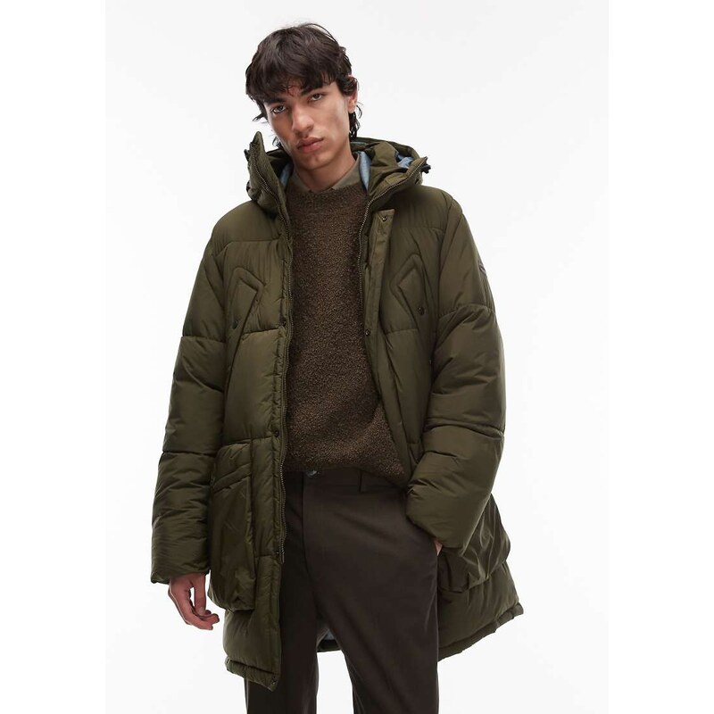 PS Paul Smith Paul Smith hooded puffer parka in green