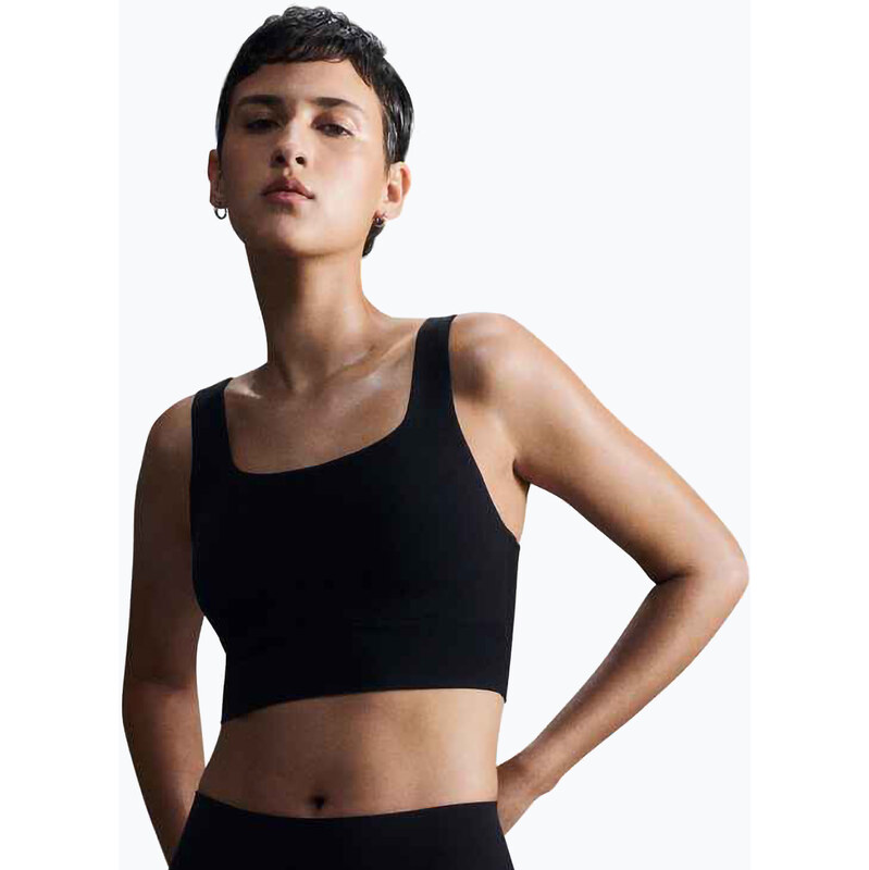 Sportovní podprsenka Nike Zenvy se střední podporou black/sail