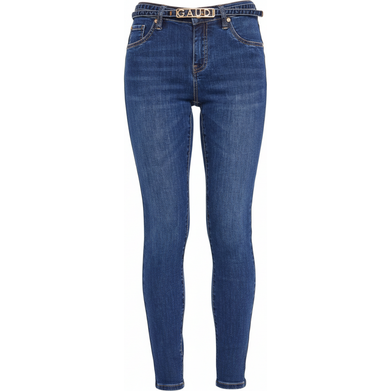 GAUDI Giada Belt Blue džíny 108893575