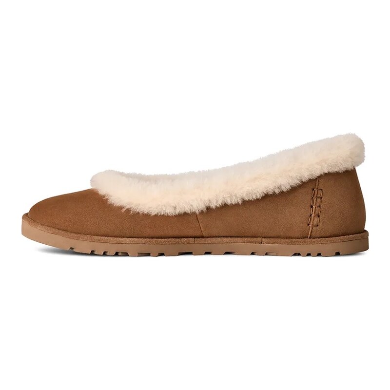 Semišové baleríny UGG Zora Ballet Flat