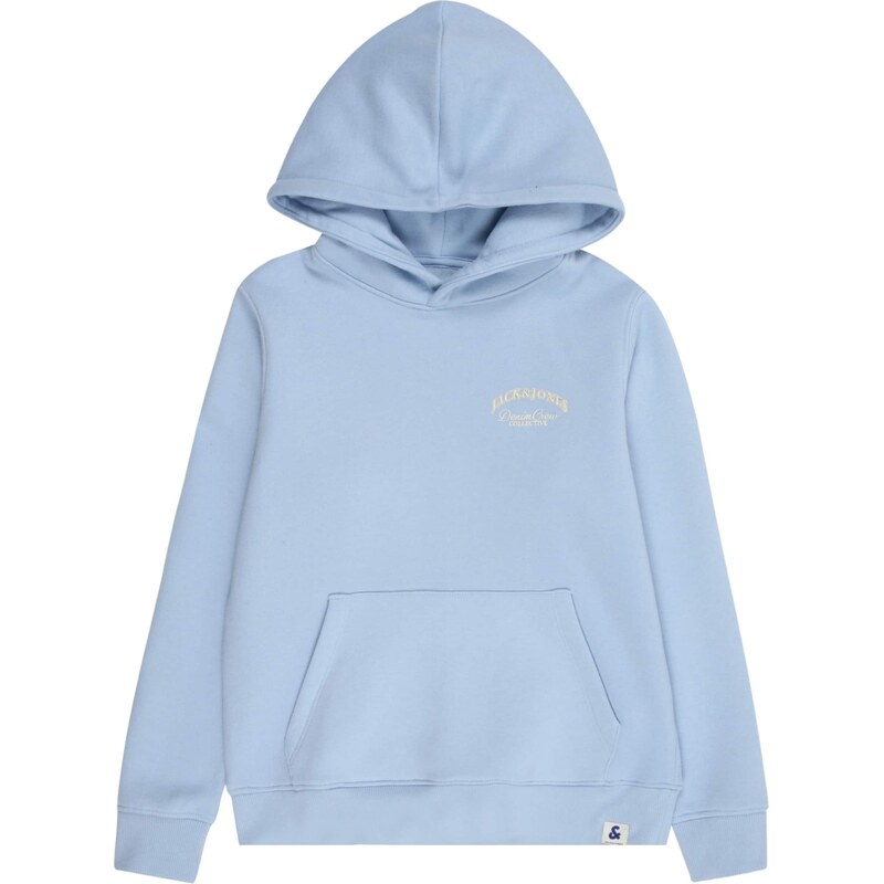 Jack & Jones Junior Mikina JJEBrandes světlemodrá / čokoládová