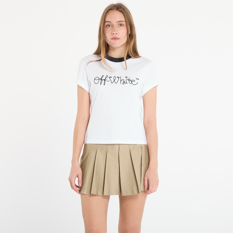 Tričko Off-White Emb Script Logo Fitted Tee White/ Blue M 108896235
