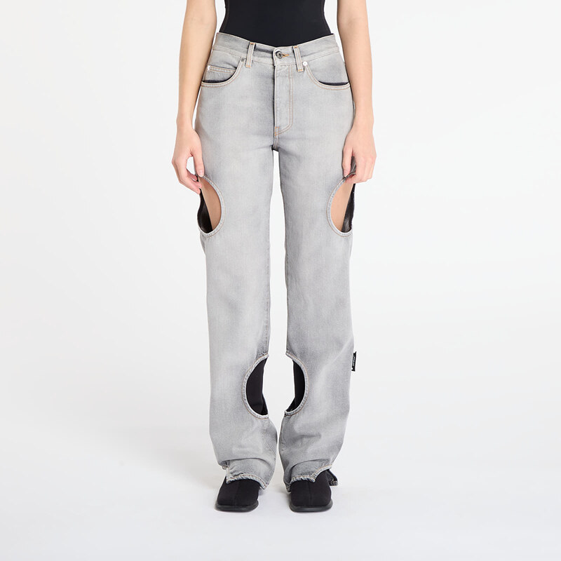 Džíny Off-White Meteor Denim Pants Bleach Black/ No Color 28