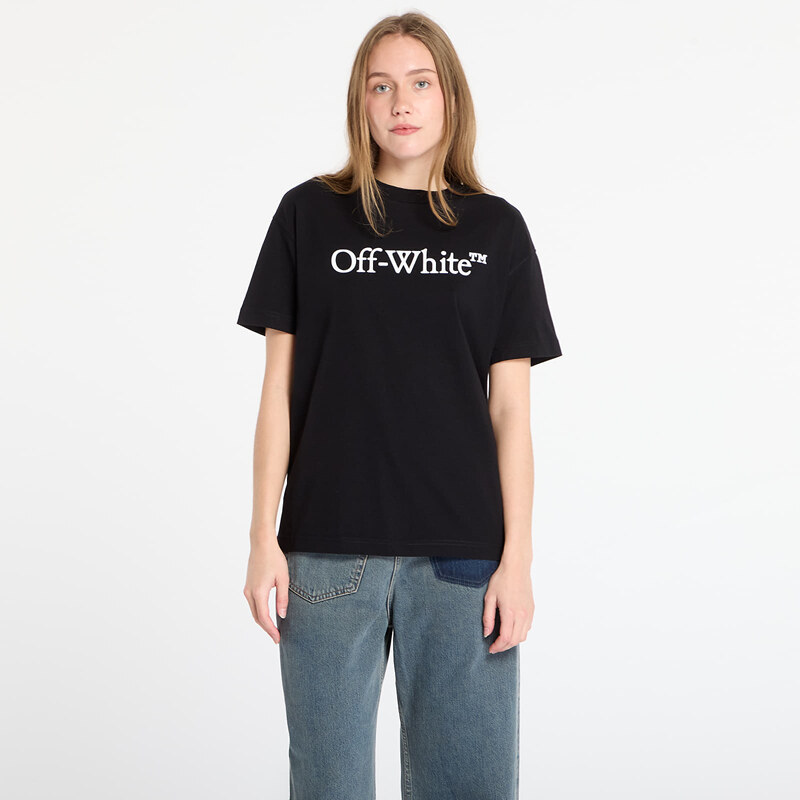 Tričko Off-White Big Logo Bookish Casual Tee Black/ White M