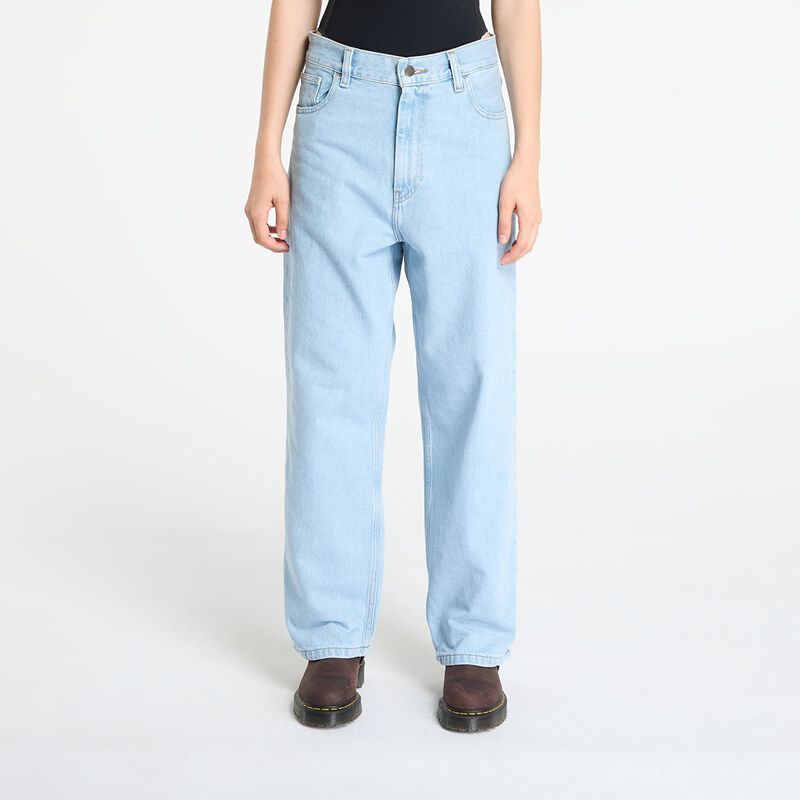 Džíny Carhartt WIP W Brandon Pant Blue Heavy Stone Bleached M