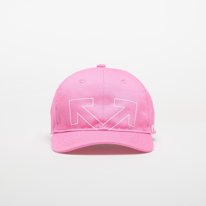 Kšiltovka OFF-WHITE KIDS Type Logo Baseball Fuchsia/ White II