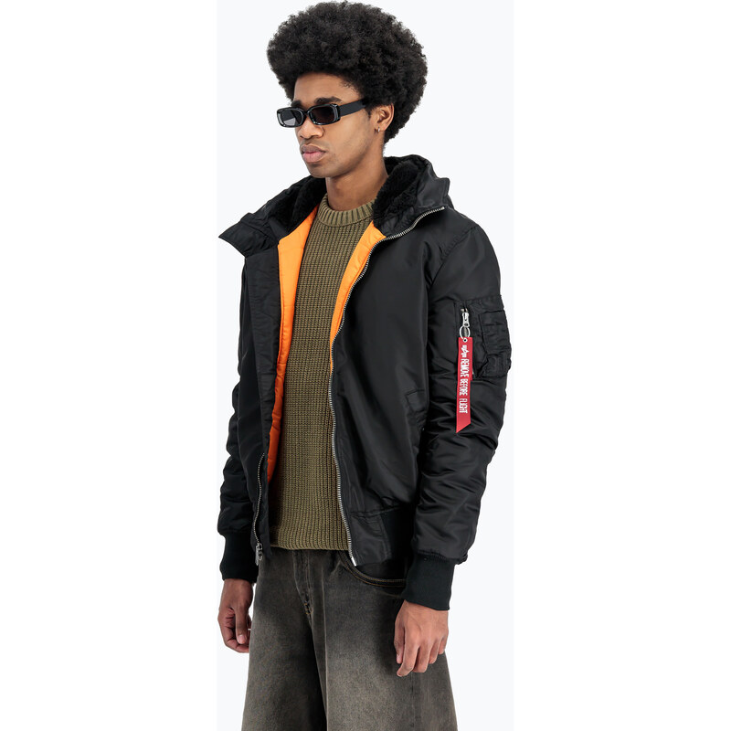 Pánská bunda Alpha Industries MA-1 Hooded Bomber black