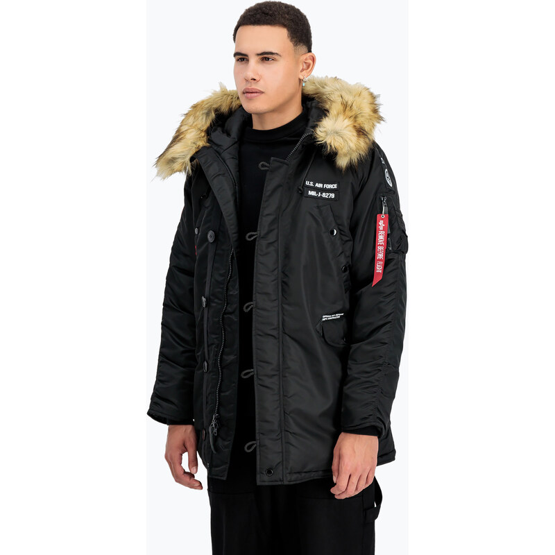 Pánská bunda Alpha Industries N3B Airborne Hooded black