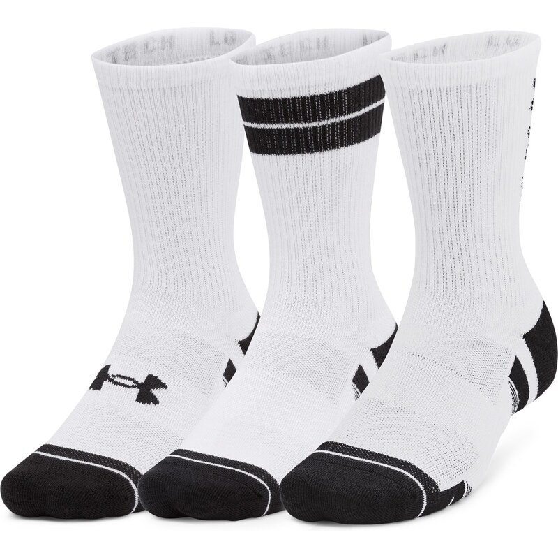Under Armour Perf Tech Nov 3pk Crew White / White / Black 108899033