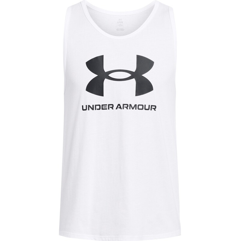 Under Armour Sportstyle Logo Tank Top White / / Black