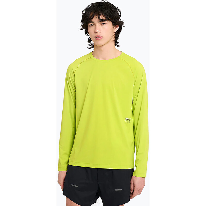 Pánské běžecké tričko Longsleeve Ciele Athletics DLY lime green