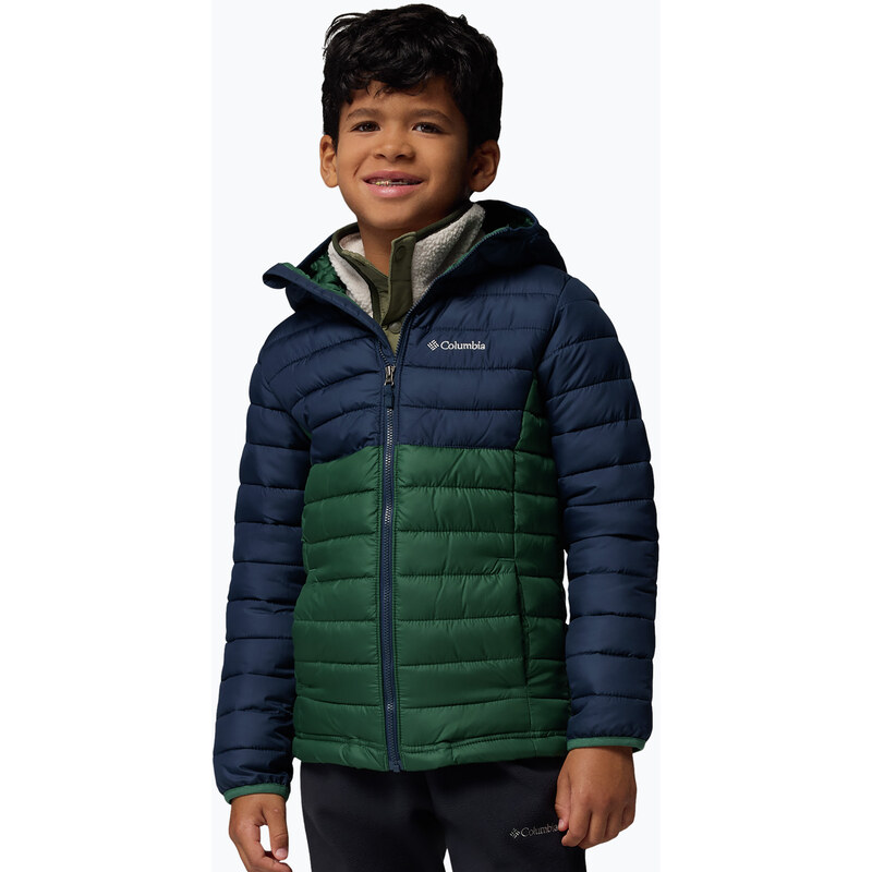 Dětská bunda Columbia Powder Lite II Hooded rain forest