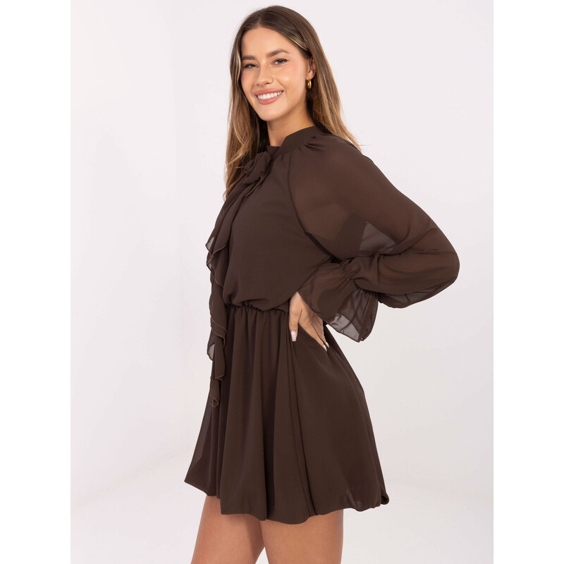 RUE PARIS Dress-MI-SK-A1554.26-brown