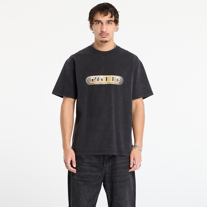 Tričko Patta Gilded Acid Washed T-Shirt UNISEX Black S