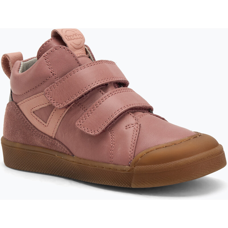 Dětské barefoot boty Froddo Rosario High-Top dark pink