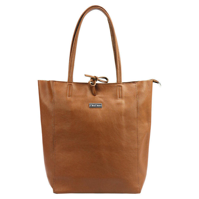 Kožená kabelka MiaMore camel-2 KZ2249545