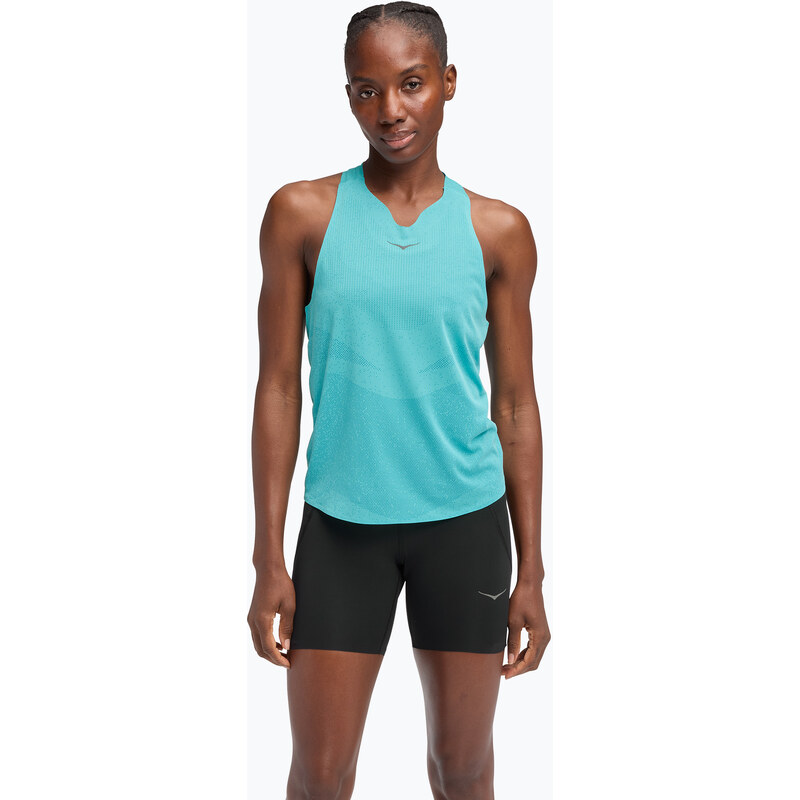 Dámský běžecký top HOKA Race Day Singlet cielo blue