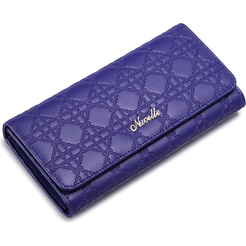 Dámská stylová kožená peněženka Nucelle modrá
