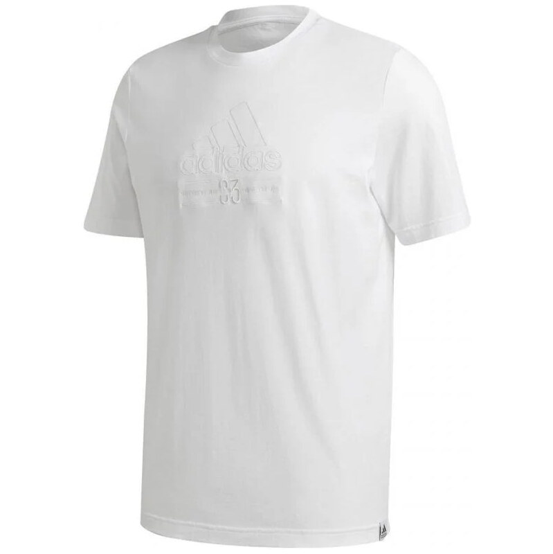Pánské tričko M BB T GD3844 Bílá vzor - Adidas