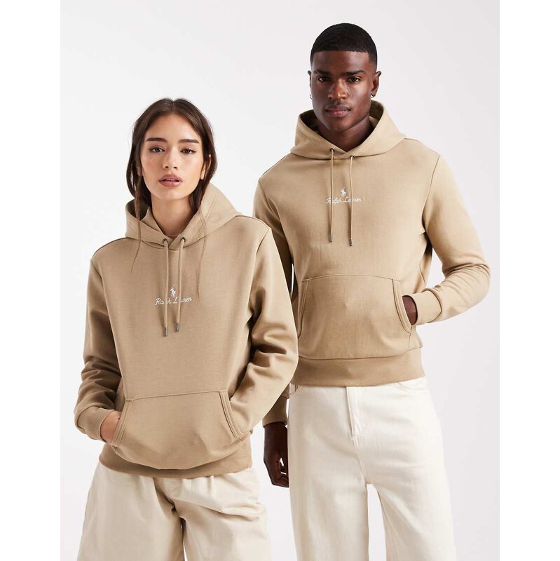 Polo Ralph Lauren central script icon logo double knit jersey
