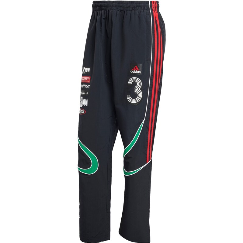 ADIDAS ORIGINALS Kalhoty Teamgeist zelená / červená / černá /