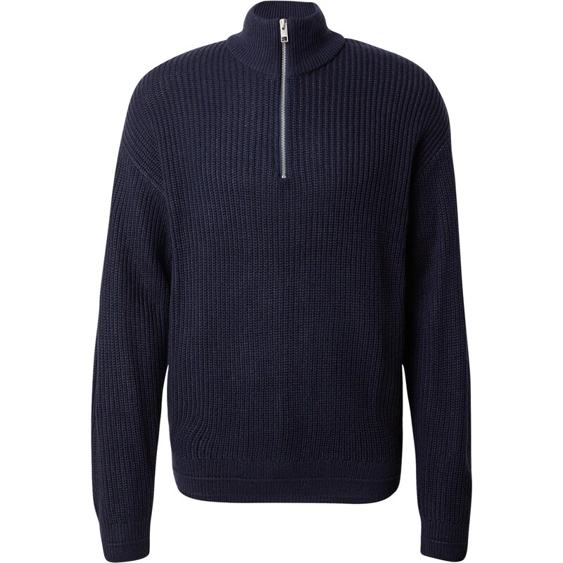 JACK & JONES Svetr JJKaito námořnická modř
