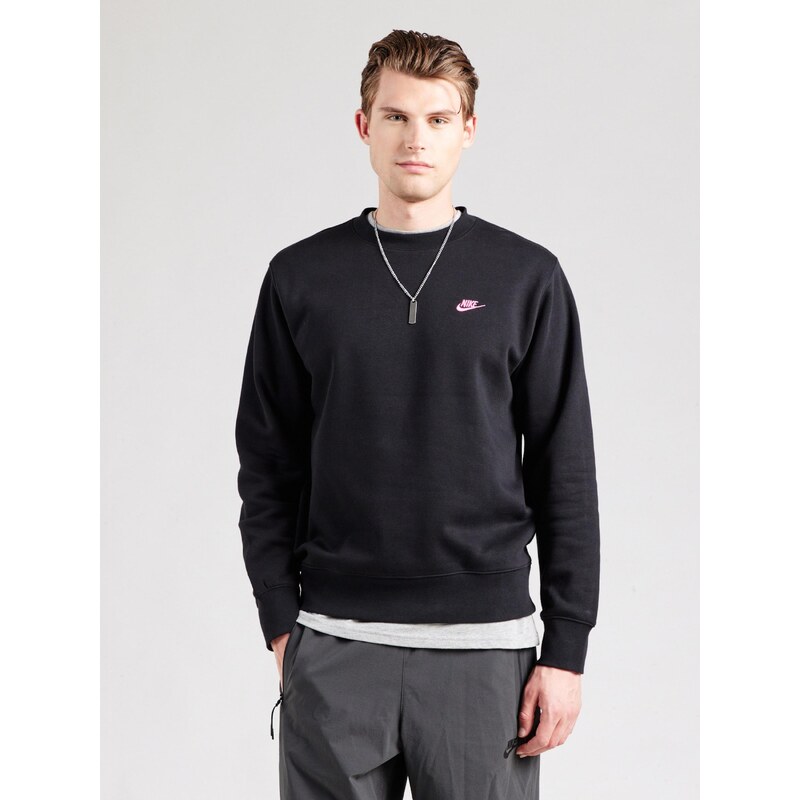 Nike Sportswear Mikina 'CLUB' růžová / černá