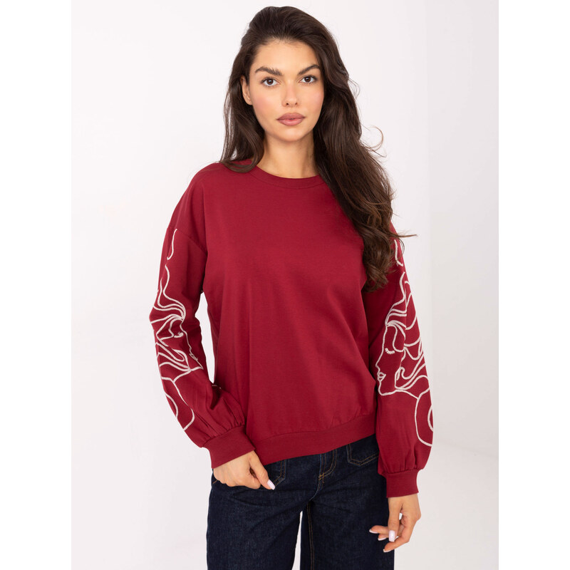 RELEVANCE Blouse-RV-BZ-A176.56-burgundy