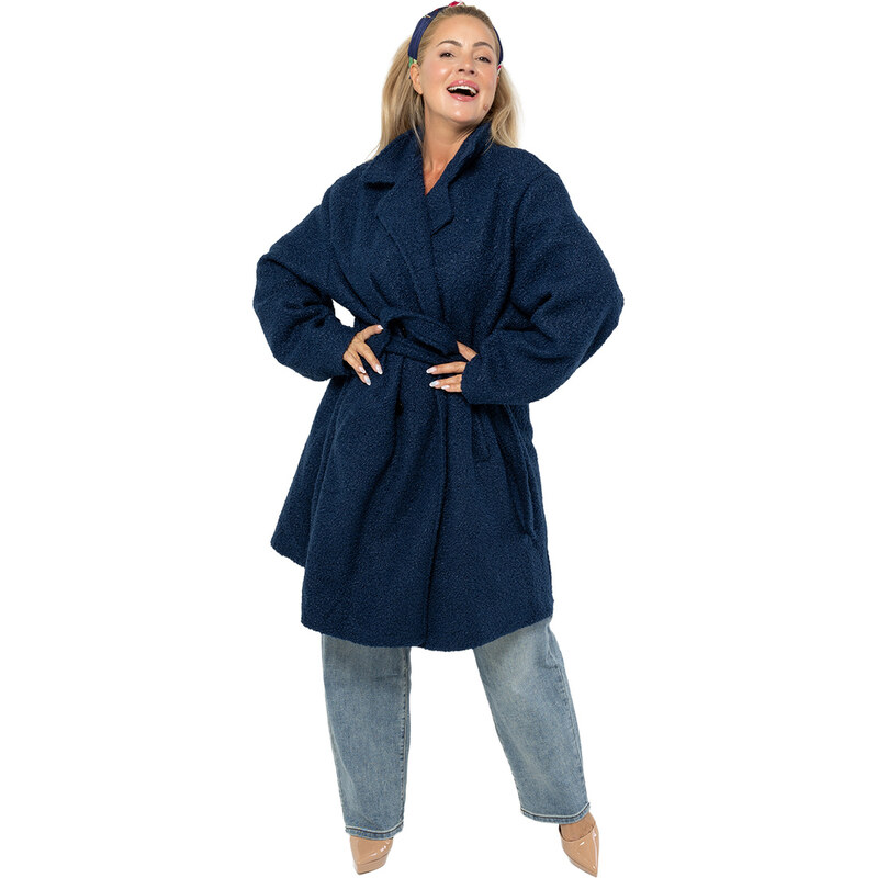 Pri Womens TEDDY boucle fabric bear coat