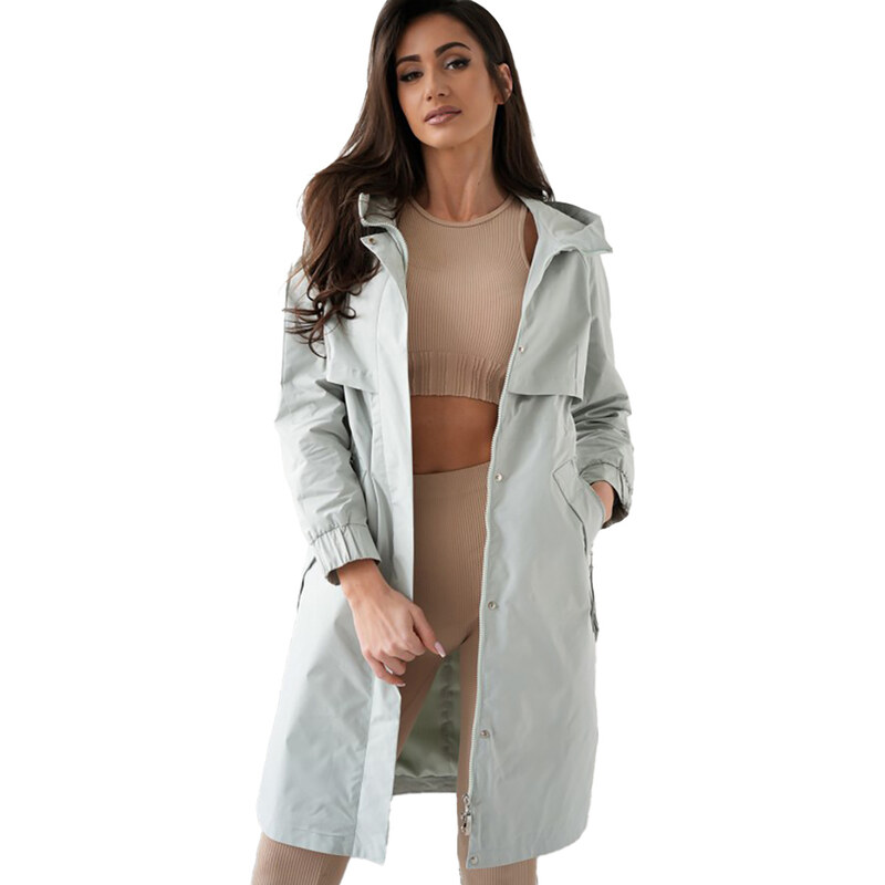 Pri Womens trench coat transitional parka VICTORIA