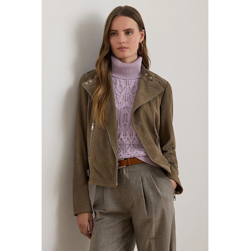 Lauren Ralph Lauren Kožená motorkářská bunda Lauren Ralph Lauren