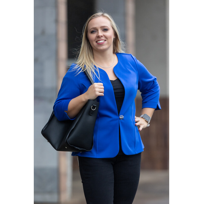 MAGWA Elegantní sako MAGDA Barva: královsky modrá, Velikost: 44 108928437