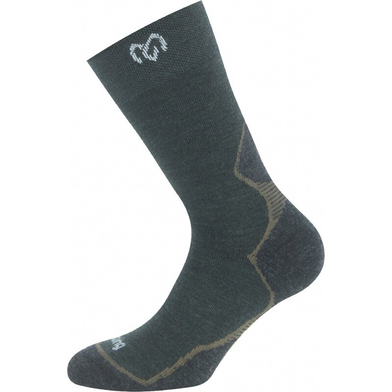 Ponožky Lasting merino WAI treking Velikost: L tmavě zelená 108932394