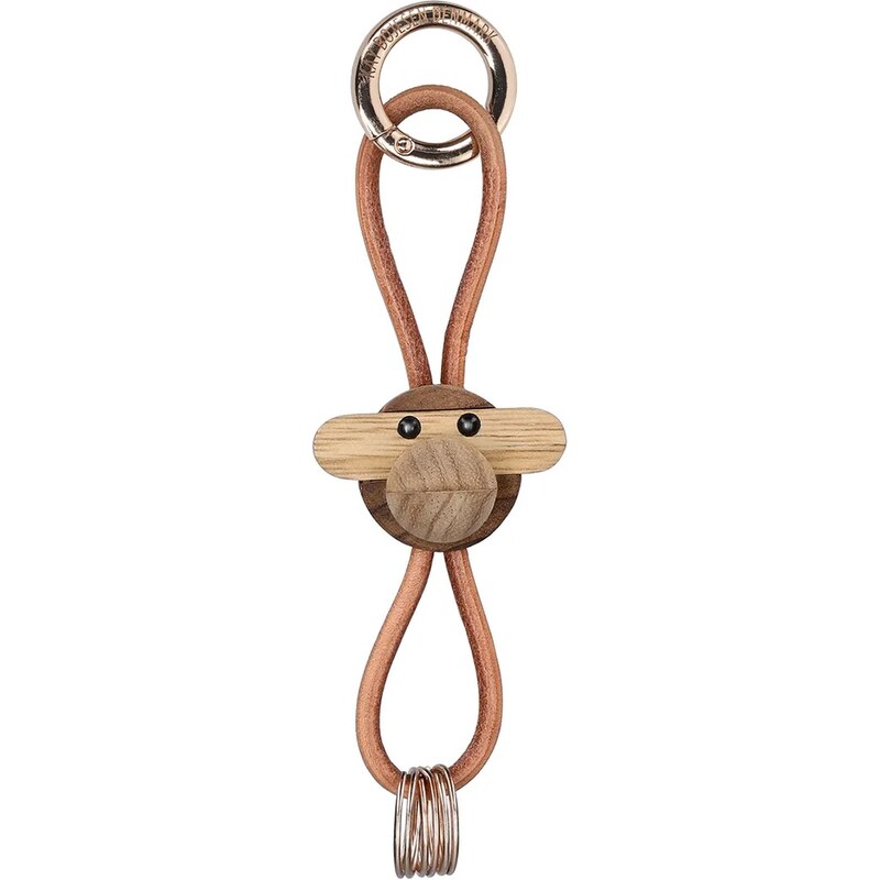 Kay Bojesen Klíčenka Kay Bojesen Monkey Gold 5 cm