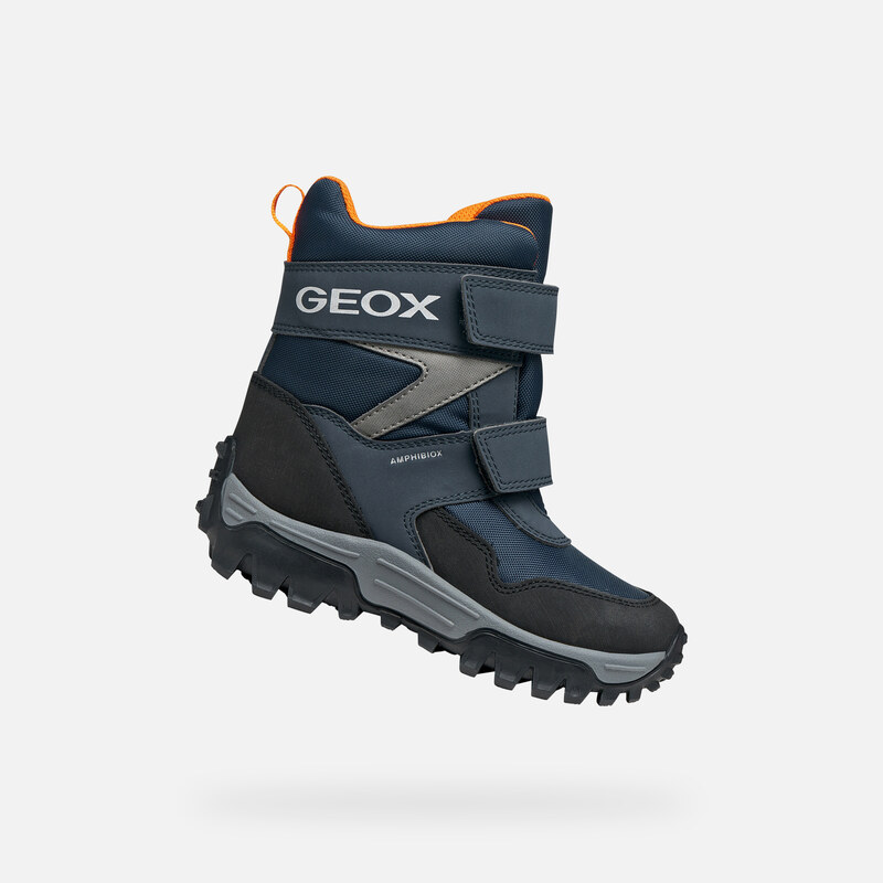 Tmavě modré chlapecké zimní boty Geox Himalaya B ABX