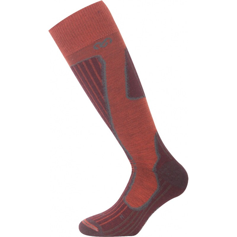 Ponožky lyžařské Lasting merino SWH Velikost: L červená 108935677