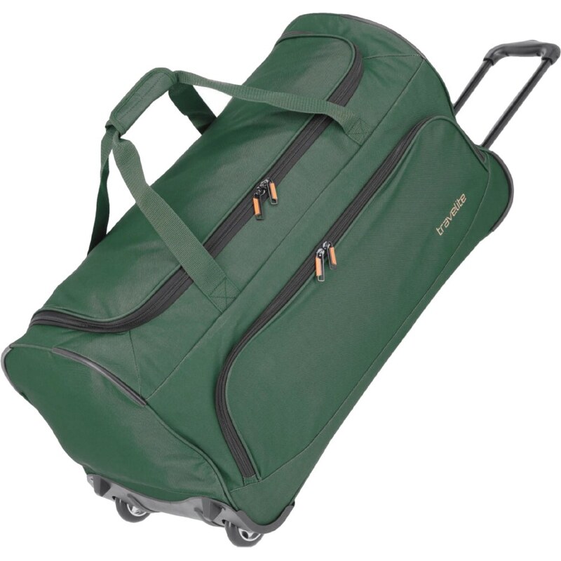 Travelite Basics Fresh Wheeled Duffle Dark green 108102310