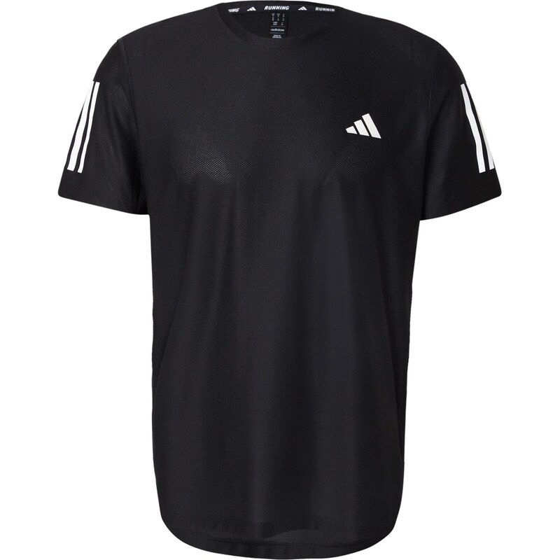 ADIDAS PERFORMANCE Funkční tričko Own the Run černá / bílá