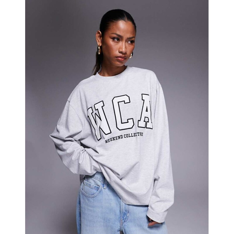 ASOS Weekend Collective Weekend Collective Icon oversized long sleeve 108944035