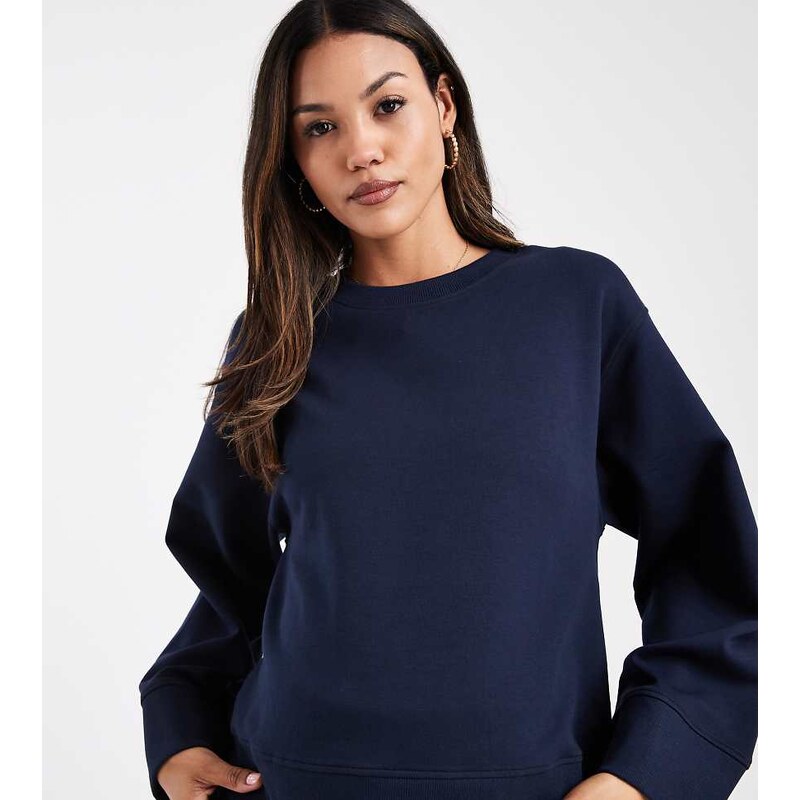ASOS Maternity ASOS DESIGN Maternity interlock oversized crew
