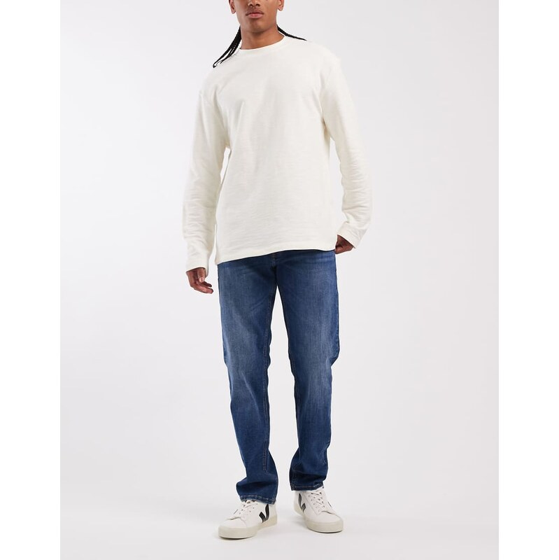 Jack & Jones Mike tapered jeans in dark blue-Navy